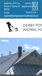 Mobile Screenshot of derbypondanimalhospital.com